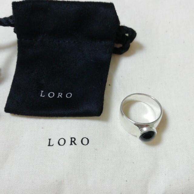 loro オニキスリング　15号　新品未使用品 レディースのアクセサリー(リング(指輪))の商品写真