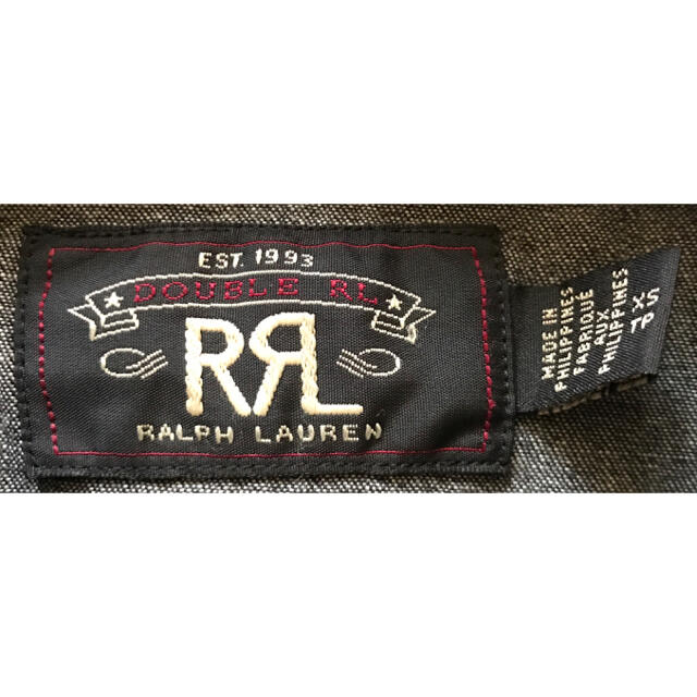 RRL(ダブルアールエル)の超レア 木村拓哉さん着 RRL ブラックシャンブレーシャツ デニムシャツ XS メンズのトップス(シャツ)の商品写真