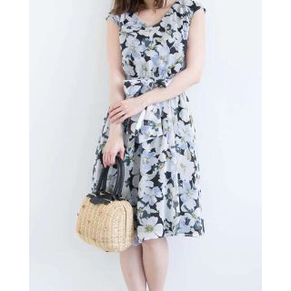 プロポーションボディドレッシング(PROPORTION BODY DRESSING)の明日まで値下げ！プロポーション シアーフラワーワンピース(ひざ丈ワンピース)