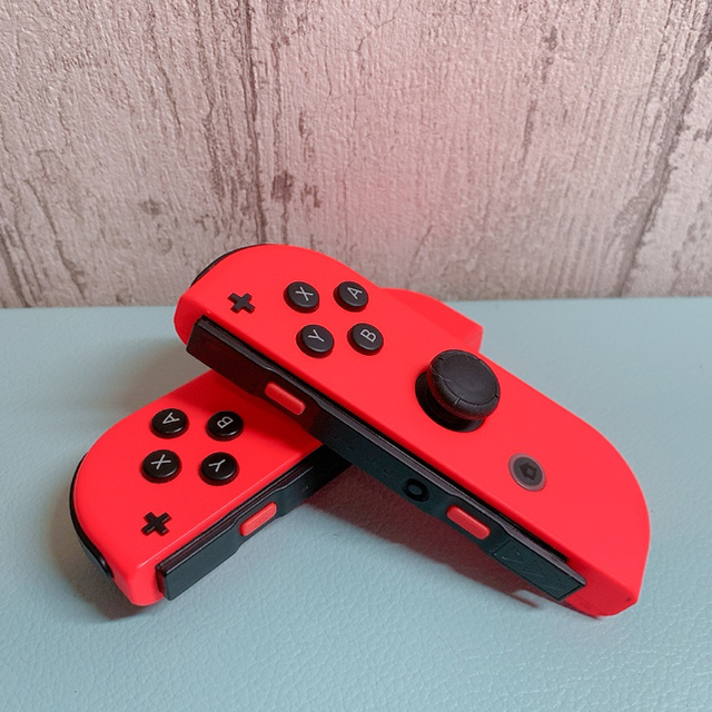 美品 人気カラー ブルー レッドSwitch 左右セットジョイコンJoy-Con ...