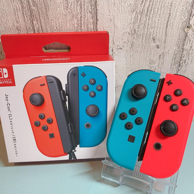 美品 人気カラー ブルー レッドSwitch 左右セットジョイコンJoy-Con