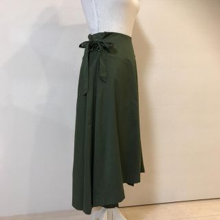 ザヴァージニア(The Virgnia)のサイドのリボンが可愛すぎ♡美シルエット　ボリュームフレア　ロング　新品タグ付き！(ロングワンピース/マキシワンピース)