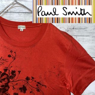 ポールスミス(Paul Smith)のPaul Smith メンズ　カットソー　半袖　オレンジ　花柄(Tシャツ/カットソー(半袖/袖なし))