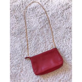 ザラ(ZARA)のボルドーゴールド チェーンミニバッグ👜💓インポート(ショルダーバッグ)