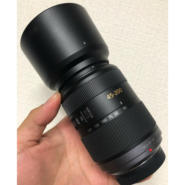 純正レンズフード付き！ルミックス G VARIO 45-200mm