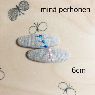 ミナペルホネン(mina perhonen)のminä perhonen パッチンピン 6cm  #2-174(ヘアアクセサリー)