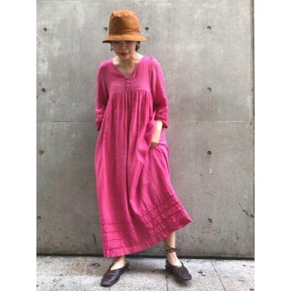 ミルクフェド(MILKFED.)のMILKFED gathered dress(ロングワンピース/マキシワンピース)