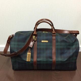 ポロラルフローレン(POLO RALPH LAUREN)の美品 ポロラルフローレン  ラルフチェックボストンバッグw54(ボストンバッグ)