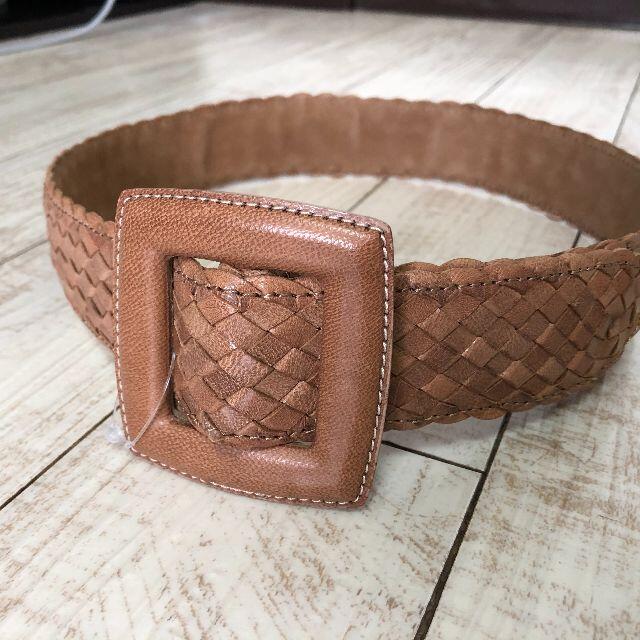 贈与 モガ MOGAのベルト BANANA REPUBLIC レザー ベルト メッシュ キャメル