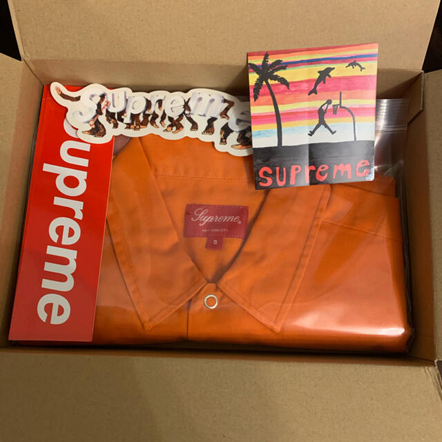 supreme Dog S/S Work Shirt  orange S