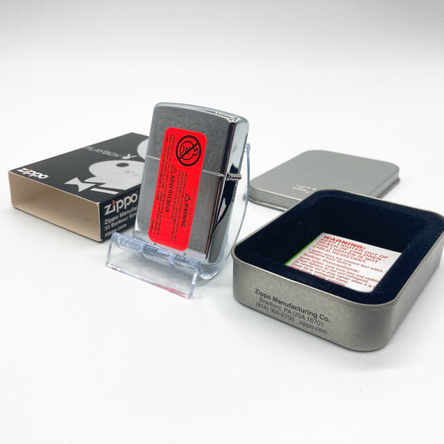 ZIPPO(ジッポー)の新品 未使用 プレイボーイ バニー zippo ブラック&ホワイト ジッポー  メンズのファッション小物(タバコグッズ)の商品写真