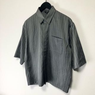 ジルサンダー(Jil Sander)の極美品　JIL SANDER 17ss 半袖ストライプシャツ(シャツ)