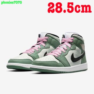 ナイキ(NIKE)のWMNS AIR JORDAN 1 MID【ダッチグリーン】28.5cm ナイキ(スニーカー)