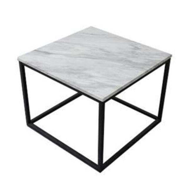 大理石調テーブル ホワイト 応接テーブル リビングテーブル 組立品