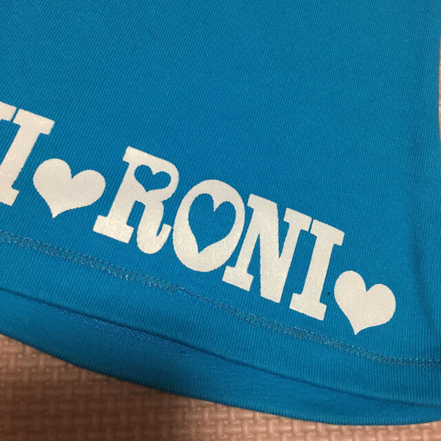 RONI(ロニィ)の37🌸新品🌸サンプルRONI🌸ブルーキャミソール♥️S キッズ/ベビー/マタニティのキッズ服女の子用(90cm~)(Tシャツ/カットソー)の商品写真