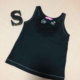 ロニィ(RONI)の38🌸新品🌸サンプルRONI🌸胸元チュールタンクトップ🌸S(Tシャツ/カットソー)