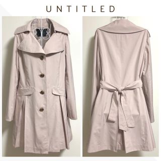 アンタイトル(UNTITLED)のご予約中【良品】UNTITLED 微光沢 ステンカラー スプリングコート(スプリングコート)