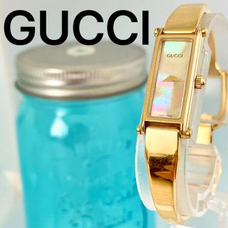 グッチ(GUCCI)の246 GUCCI グッチ時計　ゴールド　レディース腕時計　ハングル　1500L(腕時計)