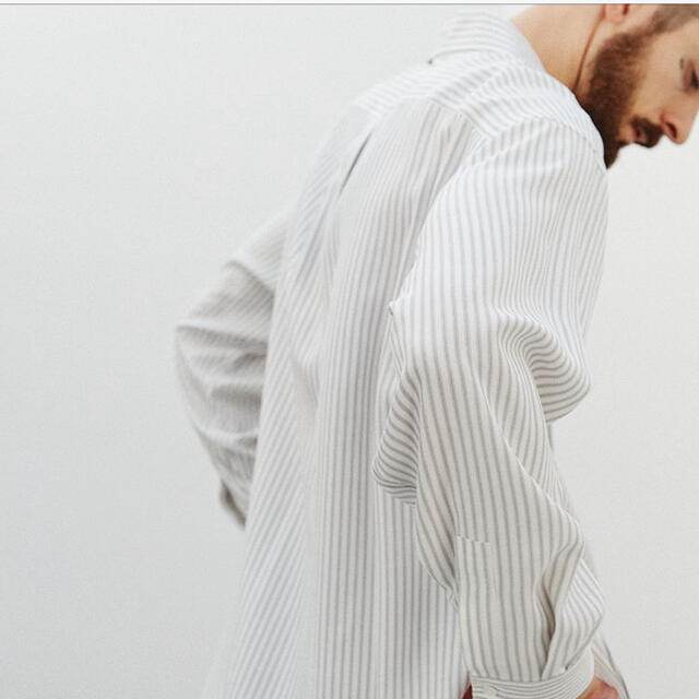 VISCOSE STRIPE SHIRT リドム　LIDNM