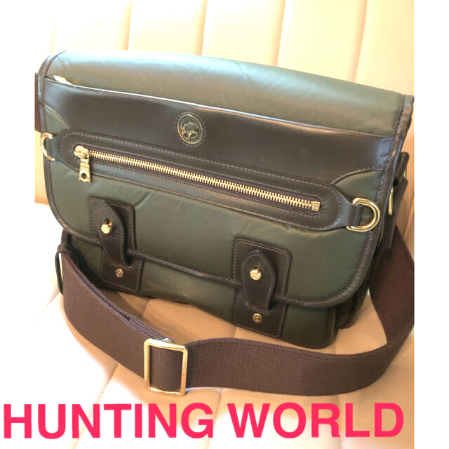 HUNTING WORLD(ハンティングワールド)の美品　ハンティングワールド　HUNTING WORLD メッセンジャーバッグ レディースのバッグ(ショルダーバッグ)の商品写真