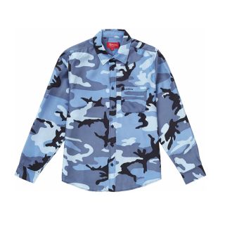 シュプリーム(Supreme)のSupreme Silk Camo Shirt Blue Camo(シャツ)