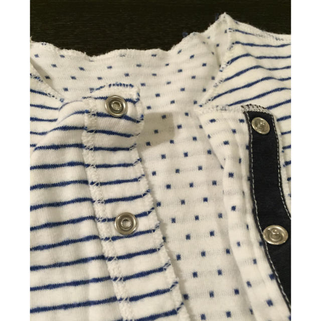 PETIT BATEAU(プチバトー)の☆プチバトー☆ロンパース☆54センチ1m☆新生児 キッズ/ベビー/マタニティのベビー服(~85cm)(ロンパース)の商品写真