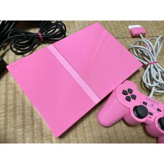 プレイステーション2(PlayStation2)の【再出品-MASA様 専用】PlayStation2/ピンク(家庭用ゲーム機本体)