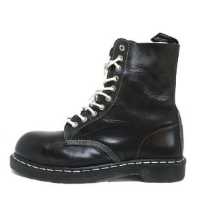 ドクターマーチン(Dr.Martens)のドクターマーチン メンズ - 黒 レザー(ブーツ)