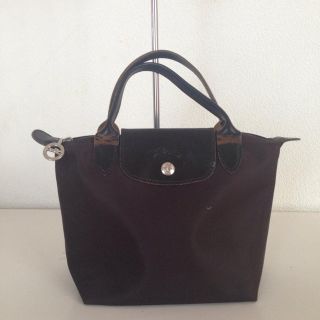 ロンシャン(LONGCHAMP)のロンシャン ミニナイロントート茶(トートバッグ)