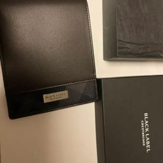 ブラックレーベルクレストブリッジ(BLACK LABEL CRESTBRIDGE)のバーバリー　二つ折り財布 長財布　ブラックレーベル　クレストブリッジ 革財布(折り財布)