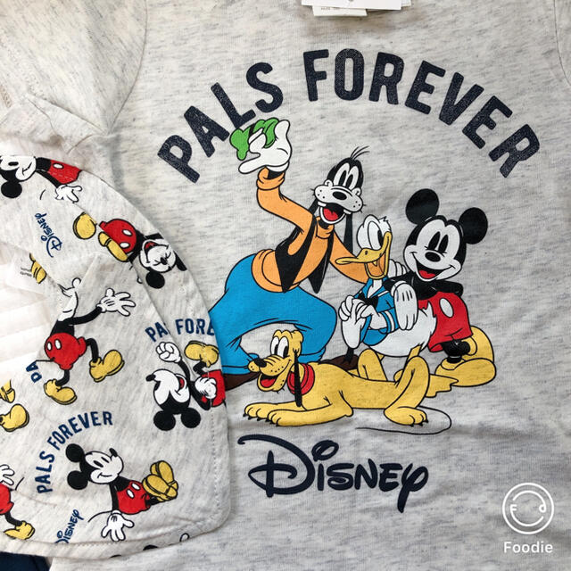 H&M(エイチアンドエム)の新品♡h&m Disney ミッキーTシャツ 3set キッズ/ベビー/マタニティのベビー服(~85cm)(Ｔシャツ)の商品写真