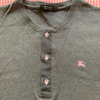バーバリーブラックレーベル(BURBERRY BLACK LABEL)のバーバリーブラックレーベル　リブTシャツ　サイズ2(Tシャツ/カットソー(半袖/袖なし))