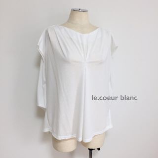 ルクールブラン(le.coeur blanc)のle.coeur blanc★Jタックドレーププルオーバー(カットソー(半袖/袖なし))