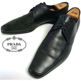 プラダ(PRADA)のイタリア製 プラダ PRADA Uチップ スクエアトゥシューズ　９(29cm相当(ドレス/ビジネス)