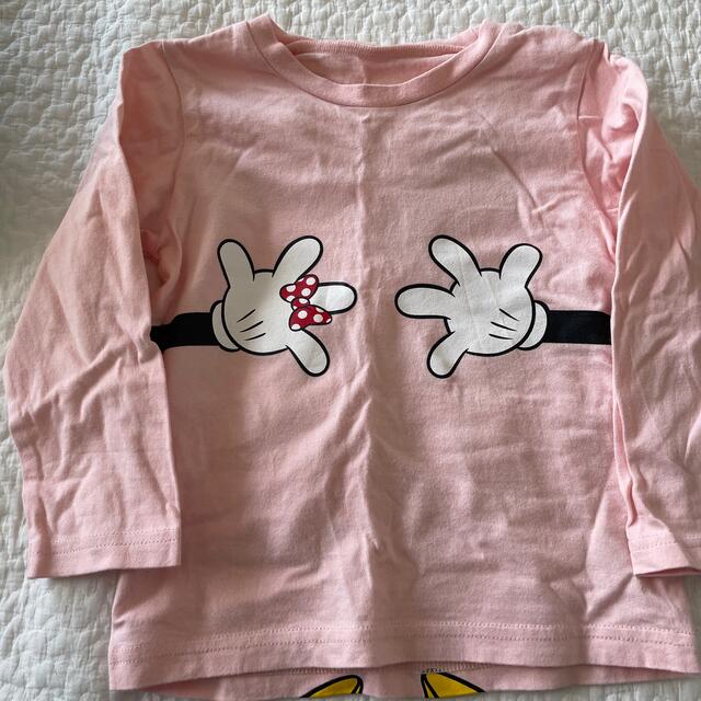 ベルメゾン(ベルメゾン)のミニー　ロンT 100 キッズ/ベビー/マタニティのキッズ服女の子用(90cm~)(Tシャツ/カットソー)の商品写真