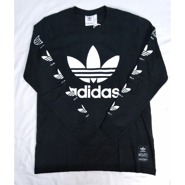 adidas(アディダス)の新品 L adidas originals ロンT  ヒストリー 長袖 黒 メンズのトップス(Tシャツ/カットソー(七分/長袖))の商品写真