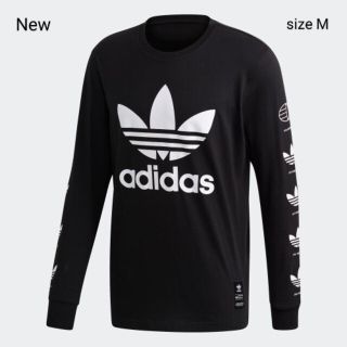 アディダス(adidas)の新品 M adidas originals ロンT  ヒストリー 長袖 黒(Tシャツ/カットソー(七分/長袖))