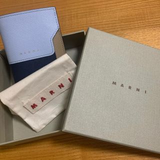 マルニ(Marni)のMARNI サフィアーノレザー バイフォールド ウォレット(財布)