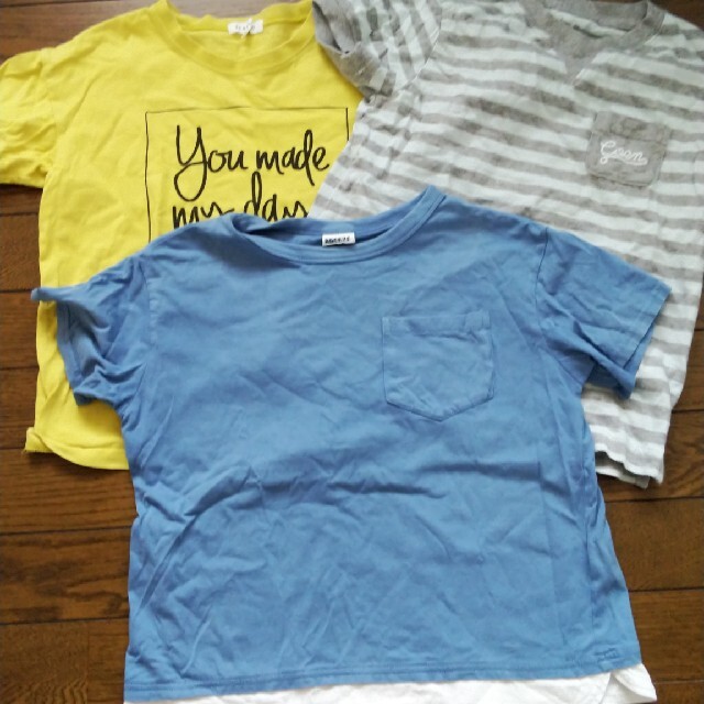 BREEZE(ブリーズ)のTシャツ3点セット＊130㌢ キッズ/ベビー/マタニティのキッズ服男の子用(90cm~)(Tシャツ/カットソー)の商品写真