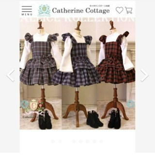 キャサリンコテージ(Catherine Cottage)の最終値下げ キャサリンコテージ チェック  ドレス 140(ドレス/フォーマル)