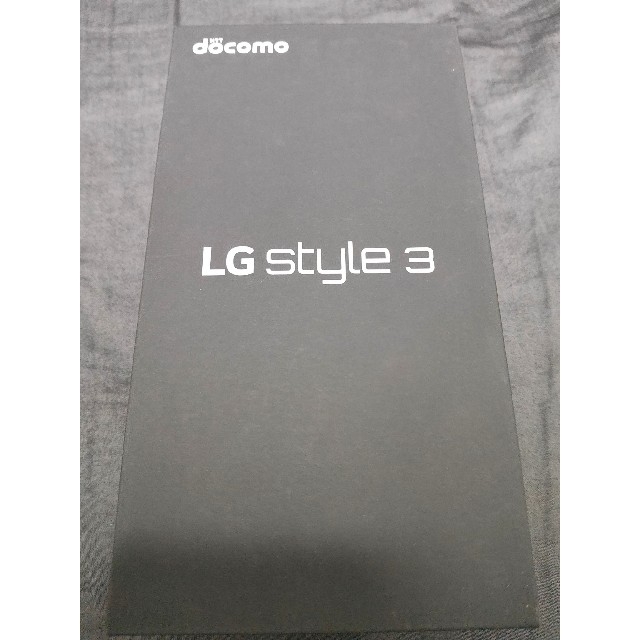 美品 LG style 3 L-41A ブラック