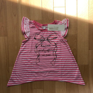 エニィファム(anyFAM)の未使用　タグ付き　any FAM kids 110 Tシャツ　ピンク(Tシャツ/カットソー)