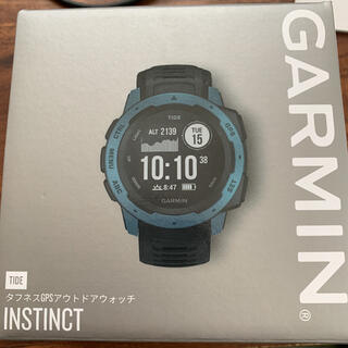 ガーミン(GARMIN)のGARMIN INSTINCT TIDE BLACK/BLUE(腕時計(デジタル))