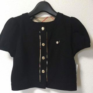 バーバリー(BURBERRY)のバーバリーブルーレーベル☆ショートジャケット☆新品未使用(ノーカラージャケット)