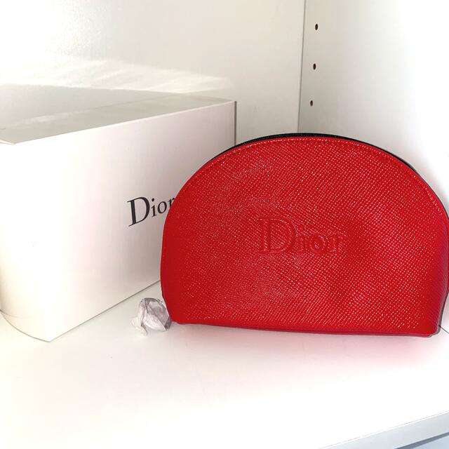 Christian Dior(クリスチャンディオール)のDior ノベルティ ポーチ 赤 エンタメ/ホビーのコレクション(ノベルティグッズ)の商品写真