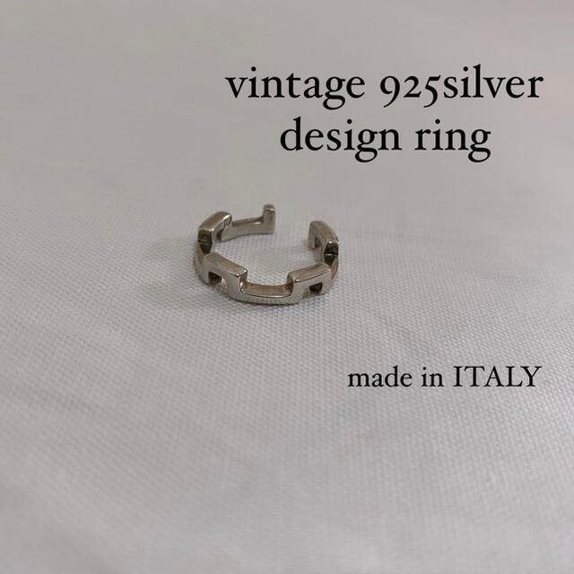 vintage 925silver design ring イタリア製