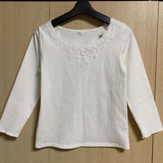 フェルゥ(Feroux)の＊美品＊フェルゥ 刺繍フラワートップス(カットソー(長袖/七分))