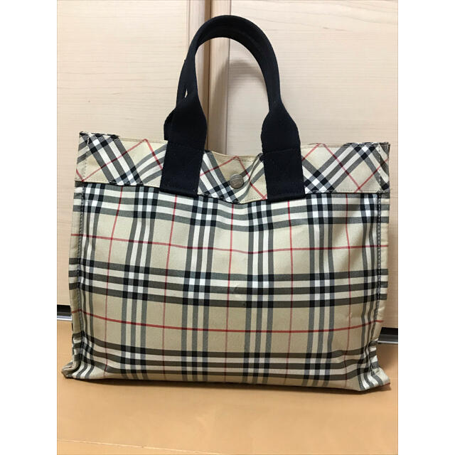 BURBERRY バーバリー ノバチェック トート ハンド バッグ 美品 BURBERRY バーバリー ノバチェック トート ハンド バッグ 美品