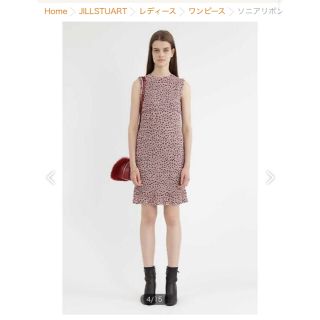 JILLSTUART ソニアリボンプリントワンピース