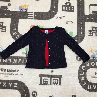 プチバトー(PETIT BATEAU)の【美品】petit bateau カーディガン(カーディガン)